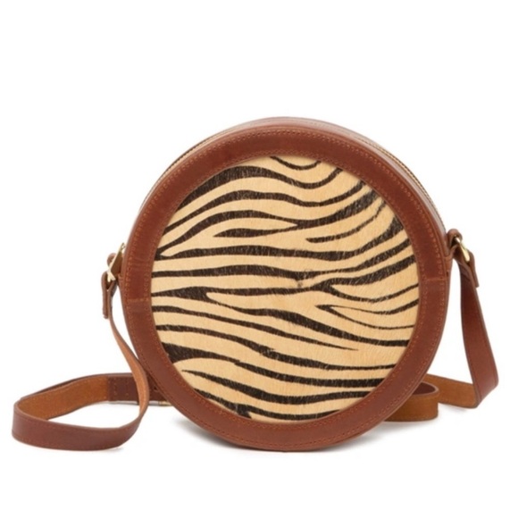 MW MOST WANTED USA calf hair zebra circle bag - Picture 1 of 9